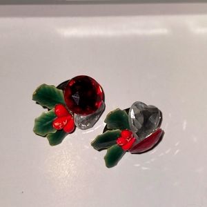 HOLIDAY Stud post earrings; Handcrafted